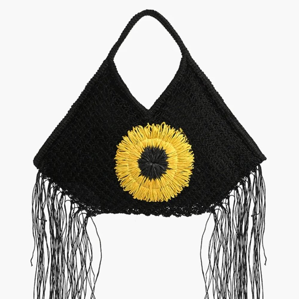 Large Macrame Tote "EUC"